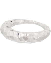 All_blues Strukturierter ''Fat Snake' Ring - Mettallic