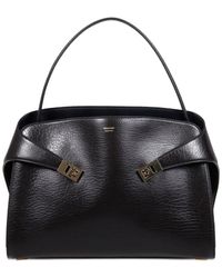 Ferragamo - Buckled Leather Shoulder Bag - Lyst