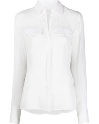 Genny - Long-sleeve Silk Shirt - Lyst