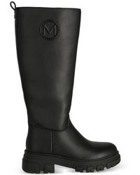 Mexx - Logo-Patch Lug-Sole Boots - Lyst