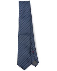 Brunello Cucinelli - Striped Silk Tie - Lyst