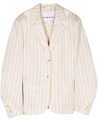 Remain - Drapy Pinstriped Single-breasted Blazer - Lyst