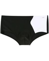 Amir Slama - Two-Tone Slip-On Swim Shorts - Lyst