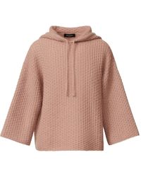 Fabiana Filippi - Wafelgebreide Trui Met Capuchon - Lyst