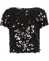 Blanca Vita - Sequin-Embroidered Top - Lyst