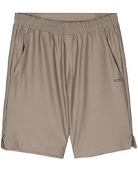BOSS - Bermuda Con Logo Riflettente - Lyst