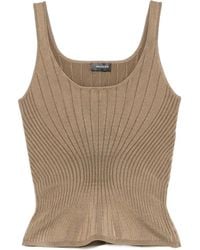 Mugler - Ribbed Tank Top - Lyst