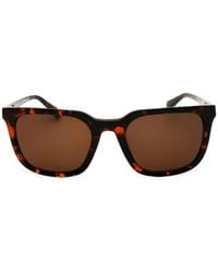 GANT - Tortoiseshell-Effect Rectangle-Frame Sunglasses - Lyst