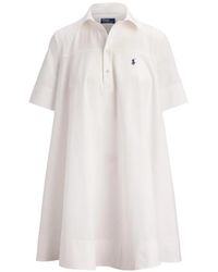 Polo Ralph Lauren - A-Line Mini Shirt Dress - Lyst