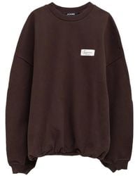 Jacquemus - Ruban Sweatshirt With Logo Appliqué - Lyst