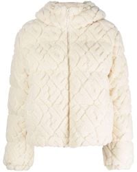 Fendi - Mirror Sherpa Fleece Puffer Jacket - Lyst