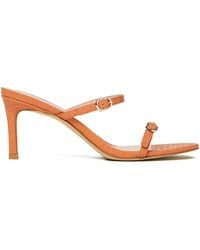 Twinset - 80 Mm Sandalen Met Krokodillen-Reliëf - Lyst