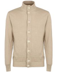 Slowear - High-Neck Ribbed Cardigan - Lyst