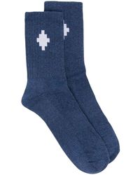 Marcelo Burlon Andere materialien söcken in Blau für Herren Herren Bekleidung Unterwäsche Socken 