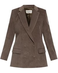 Officine Generale - Double-Breasted Corduroy Jacket - Lyst