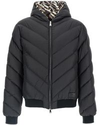 Fendi - Adjustable Hooded Jacket With Double Slider Zip - Lyst