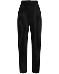 Dolce & Gabbana - Pinstripe Wool Trousers - Lyst