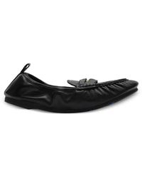Burberry - Leather Fawn Loafers - Lyst