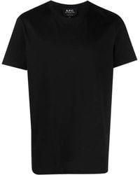 A.P.C. - Short-Sleeved Cotton T-Shirt - Lyst