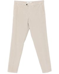 Briglia 1949 - Corduroy-Effect Straight-Leg Trousers - Lyst
