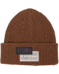 MM6 by Maison Martin Margiela - リブニット ビーニー - Lyst