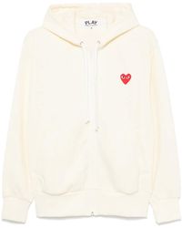 COMME DES GARÇONS PLAY - Heart-Appliqué Hoodie - Lyst