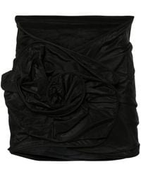 Magda Butrym - Mini-Rok Met 3D Roos - Lyst