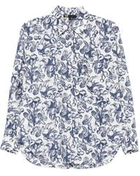 Maje - Camisa con estampado de fruta y botones - Lyst