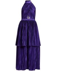 L'idée - Magnifique Pleated Long Dress - Lyst