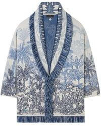 Alanui - Cardigan Jungle Toile De Jouy - Lyst