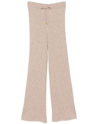 N.Peal Cashmere - Ribbed-Knit Trousers - Lyst