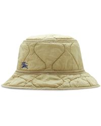 Burberry - Gesteppter Fischerhut Mit Knitteroptik - Lyst