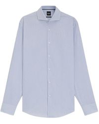 BOSS - Striped Long-Sleeved Shirt - Lyst