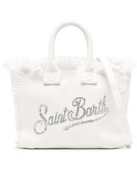 Mc2 Saint Barth - Logo-appliqué canvas beach bag - Lyst