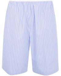 Frankie Shop - Striped Cotton Shorts - Lyst