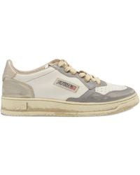 Autry - Medallist Lace-Up Leather Sneakers - Lyst