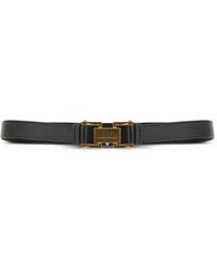 Elisabetta Franchi - Logo-Buckle Leather Belt - Lyst