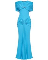 Chats by C.Dam - Sarah Draped Metal-Accessory Maxi Dress - Lyst