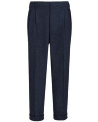Brunello Cucinelli - Pantalon À Taille Haute Et Plis - Lyst