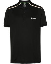 BOSS - X Matteo Berrettini Rubberised-logo Polo Shirt - Lyst