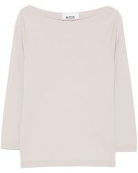 Alpha Studio - Pullover Mit U-Boot-Ausschnitt - Lyst