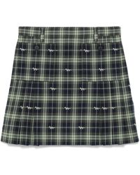 Maison Kitsuné - Pocket-Embellished Pleated Mini Skirt - Lyst
