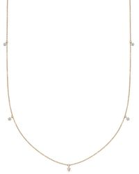 Astley Clarke - 14kt Recycled Yellow Gold Station Diamond Necklace - Lyst