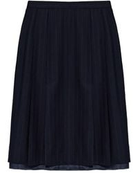Maison Margiela - Pinstripe-Pattern Midi Skirt - Lyst
