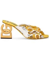 Dolce & Gabbana - Dg Pop 75Mm Majolica-Print Sandals - Lyst