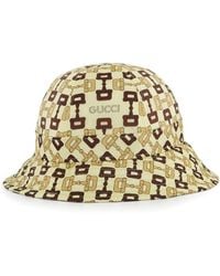 Gucci - Cappello bucket con stampa Horsebit - Lyst