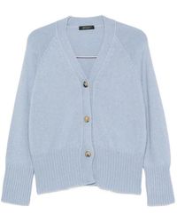 Aragona - V-Neck Ribbed-Knit Cardigan - Lyst