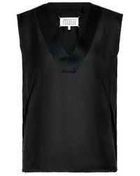 Maison Margiela - Haut Bonded Creases À Design Sans Manches - Lyst
