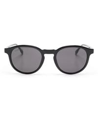 Lacoste - Logo-Engraved Round-Frame Sunglasses - Lyst