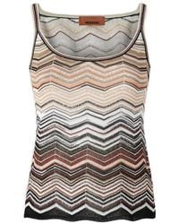 Missoni - Chevron Lamé Sleeveless Crewneck Top With Sequins - Lyst
